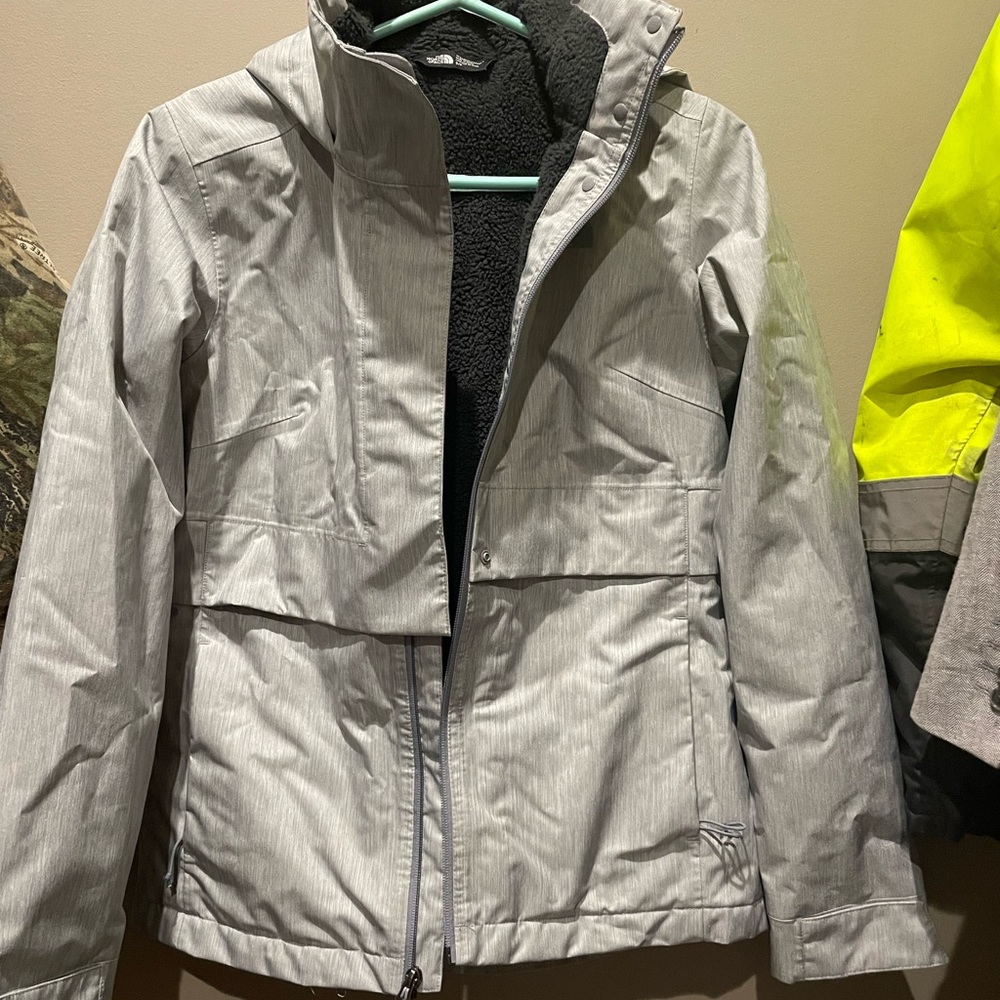 Grey North Face Coat